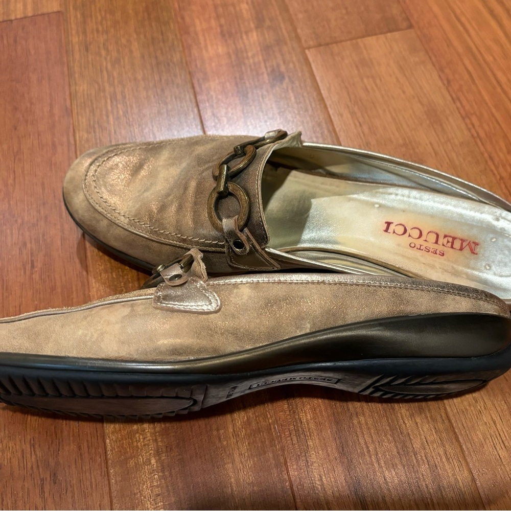 Sesto Meucci Leather Slide Mules, women’s size 9medium - Picture 2 of 10